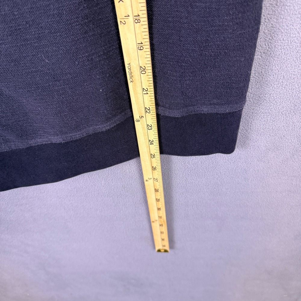 J.Crew Hoodie Mens Small Blue Button Neck Pullover Long Sleeve Casual Cotton - Picture 6 of 7